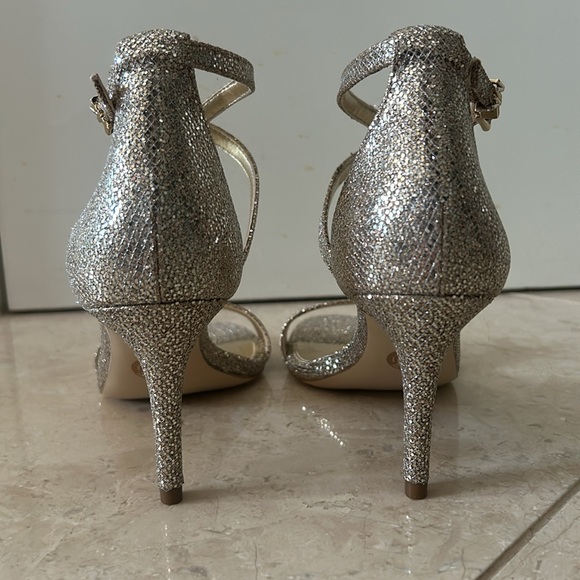 Brand new gold strappy Michael Kors heels - Picture 3 of 4